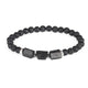 Bracelet mala en Tourmaline Noire et Pierre de Lave Bracelets Malas Artisan d'Asie Mate Femme