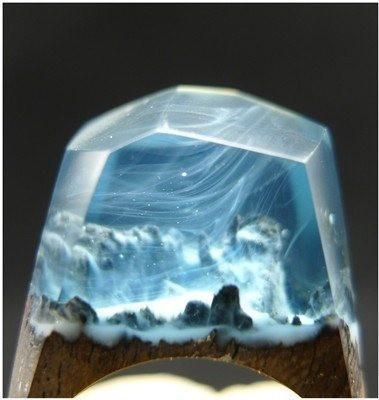 Artisan d'Asie Bagues 15mm Bague Mystica Frozen Mountain