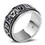 Om Mani Padme Hum silver mantra ring 925