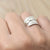 Artisan d'Asie Bagues Argent classique Bague plume en argent 925