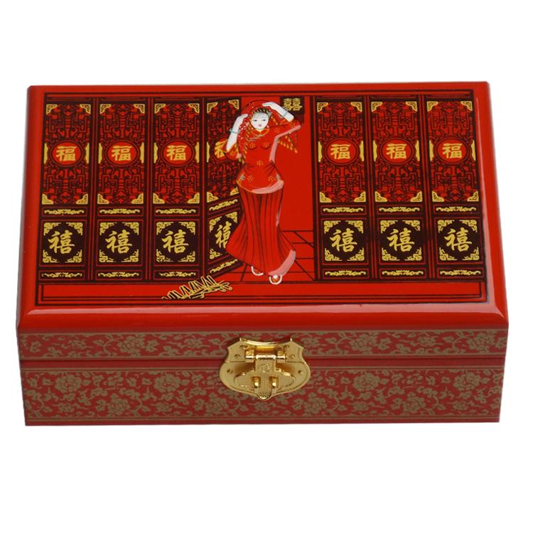 Chinese lacquered wooden box