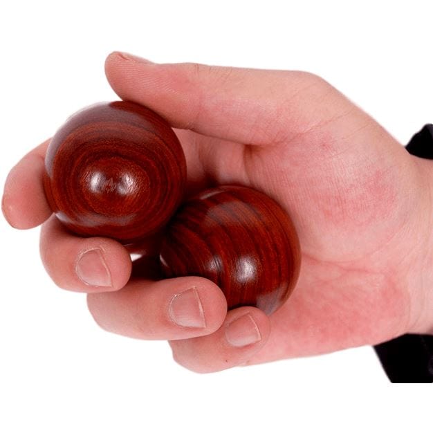 Qi Gong balls - red sandalwood Chinese health balls