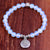 Artisan d'Asie Bracelets Malas Bracelet Mala en Pierre de Lune Arbre de Vie