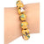 Artisan d'Asie Bracelets Malas Jaune Bracelet mala en perles cloisonnées