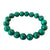 Artisan d'Asie Bracelets Malas M (18,4 cm) Bracelet mala en pierre de malachite