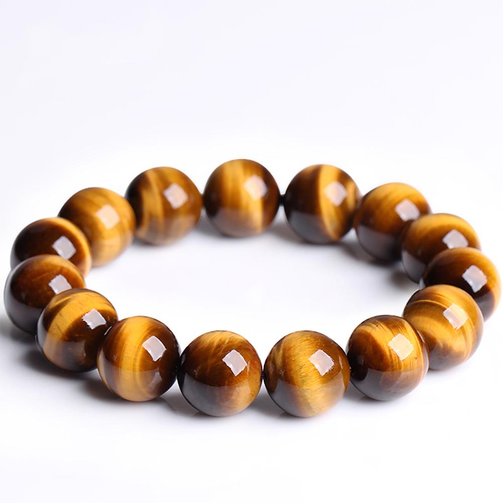 Bracelet mala in yellow tiger eye stone