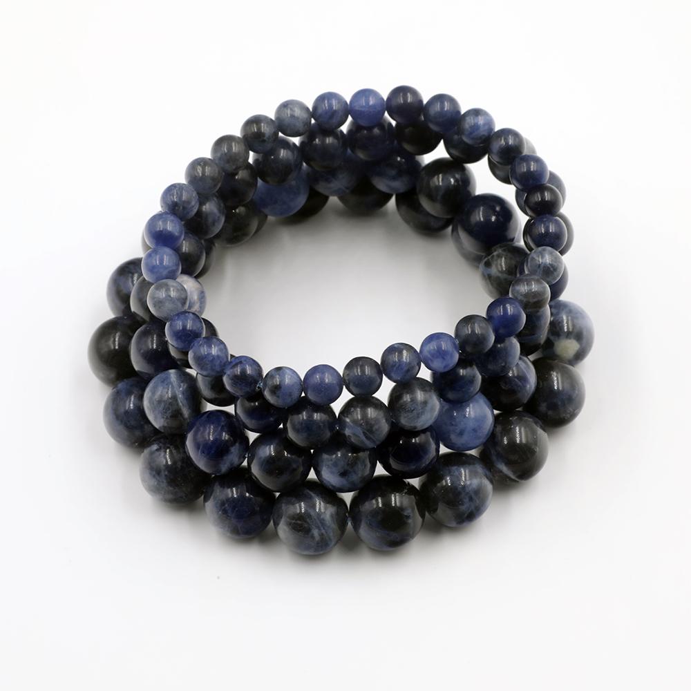 Artisan d'Asie Bracelets Malas S (6mm) Bracelet Mala bouddhiste en Sodalite