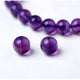 Artisan d'Asie Bracelets Malas Violet - Cristal naturel d'Uruguay / Oui / Argent Bracelet mala fabriqué sur mesure