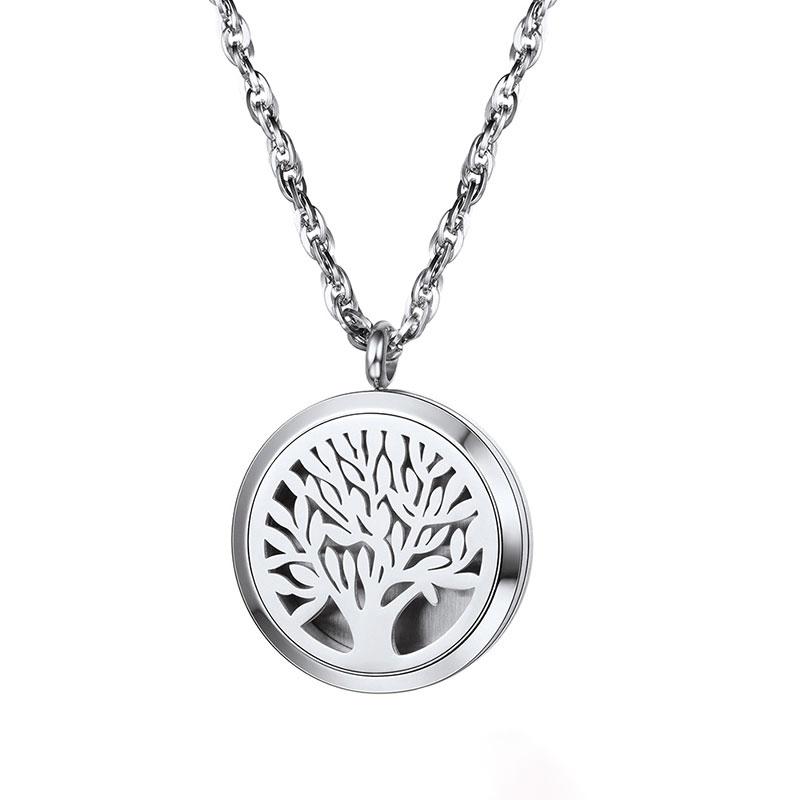 Titanium Tree of Life Pendant - Essential Oil Diffuser