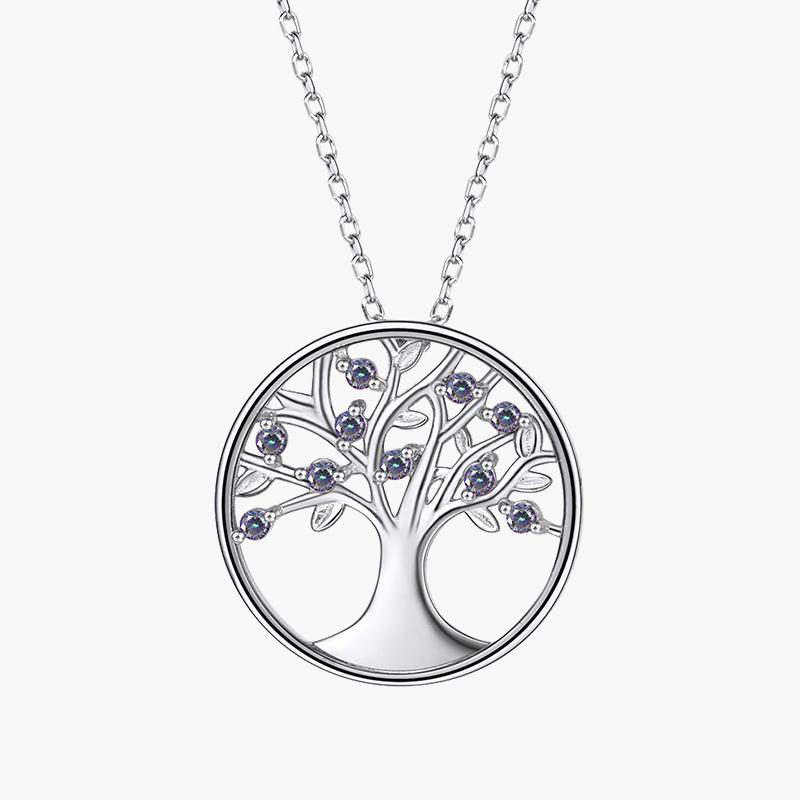 Silver tree of life pendant necklace 925