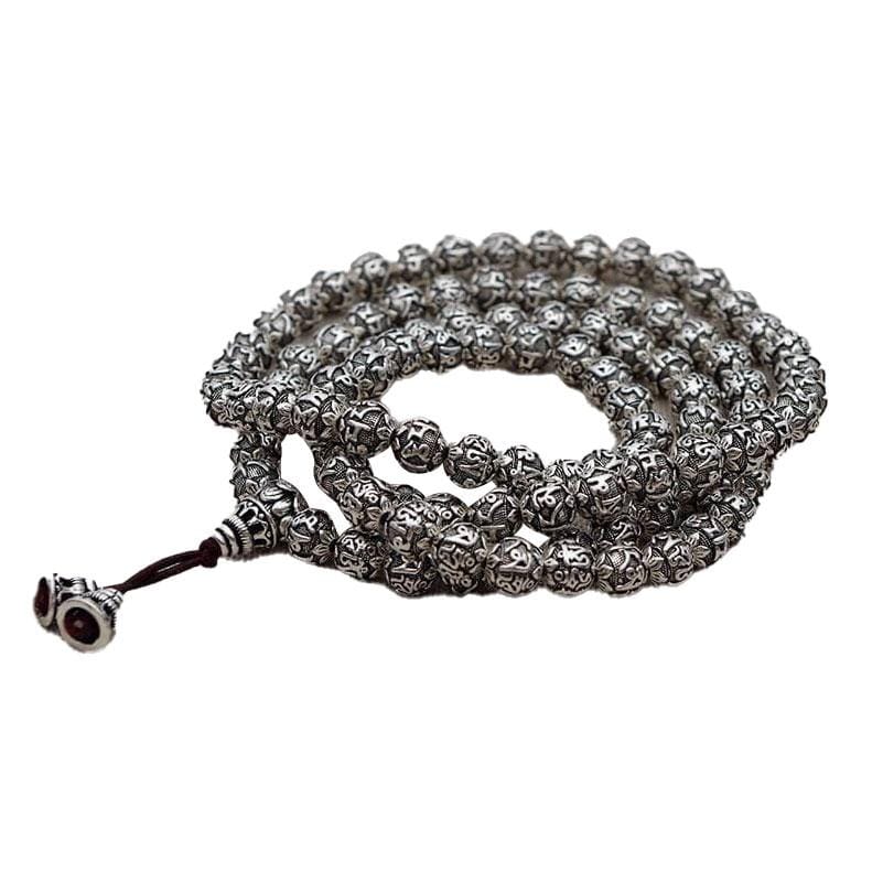 Mala necklace in pure silver 990/1000