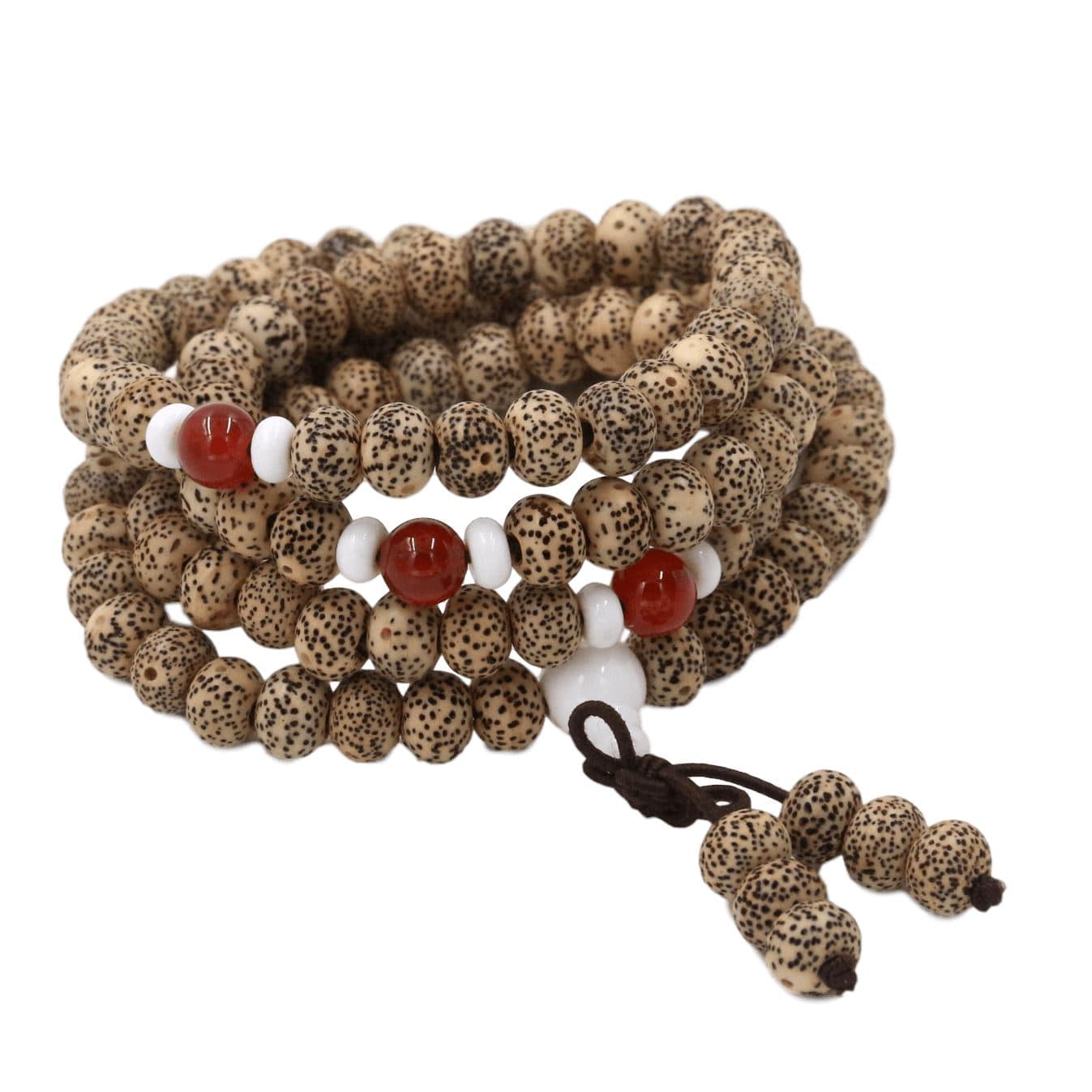 Artisan d'Asie Colliers Malas Collier mala en graines de bodhi