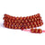 Artisan d'Asie Colliers Malas M (64,8 cm) Collier mala en pierre d'agate rouge motif om mani padme hum