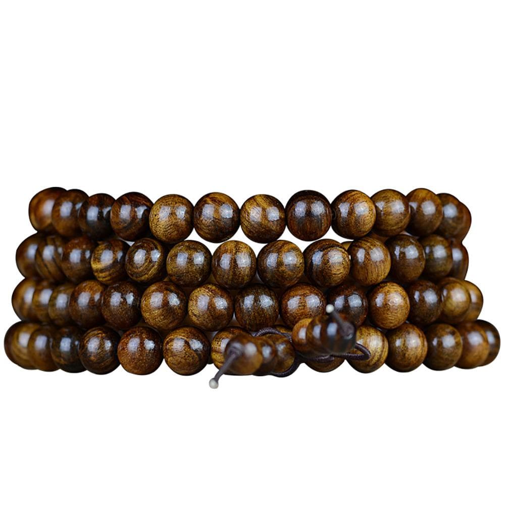 Pear wood mala necklace