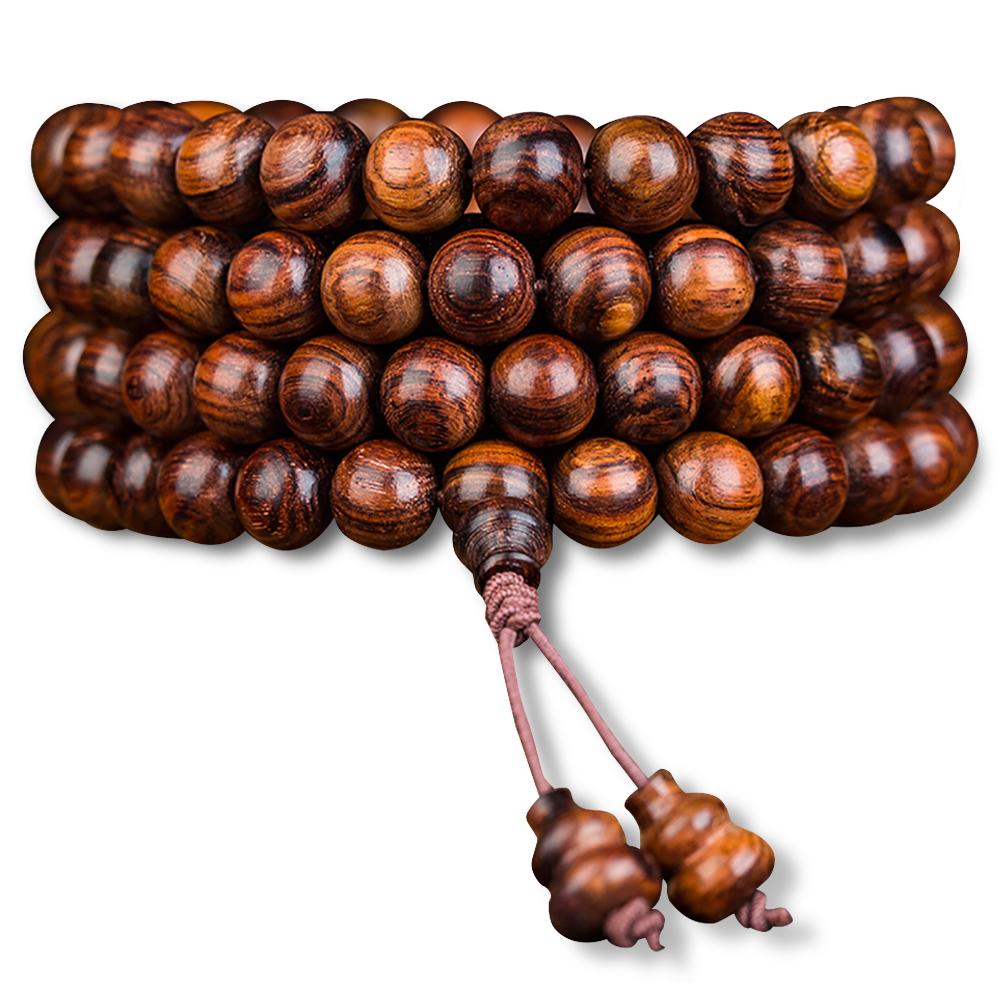 Premium rosewood mala necklace