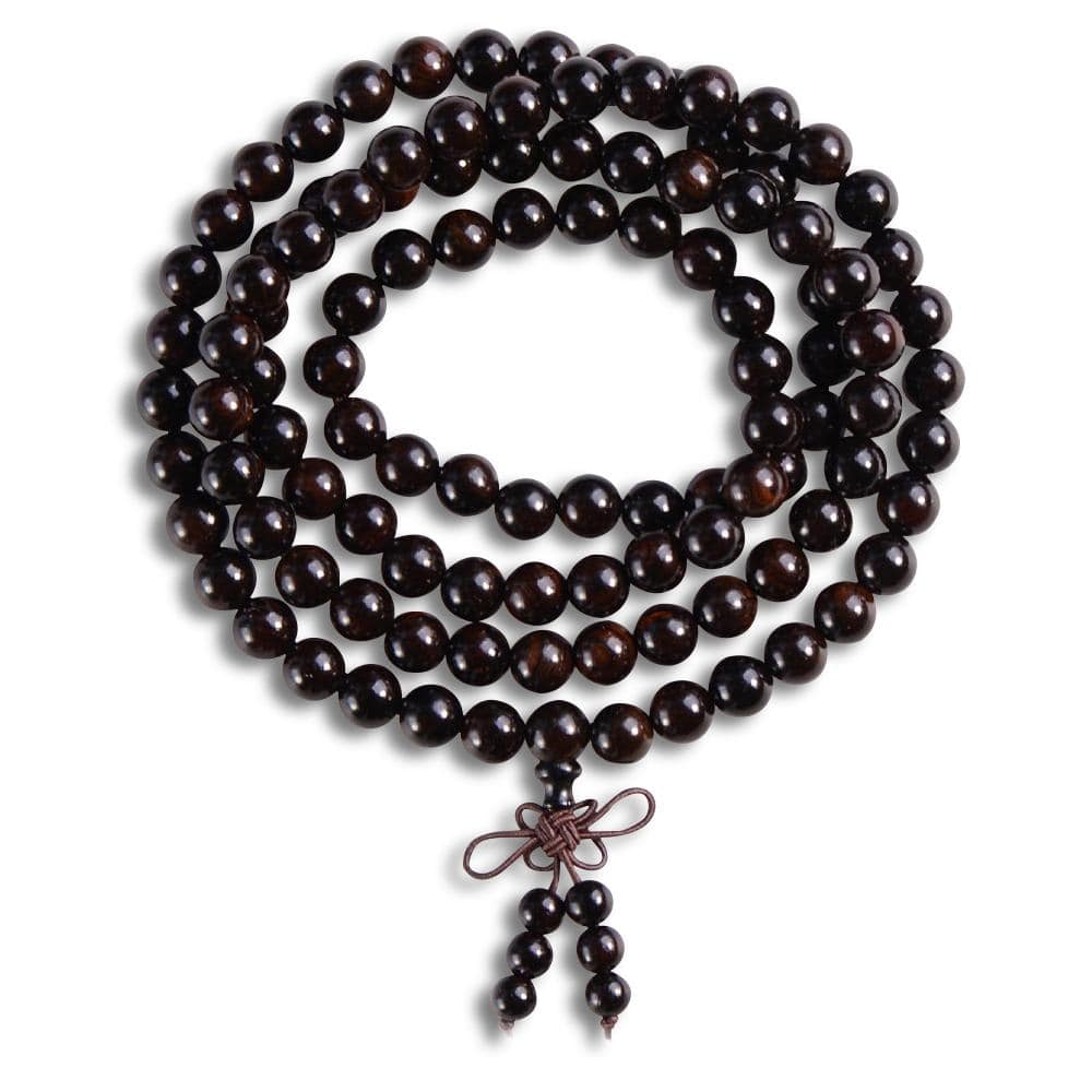 Artisan d'Asie Colliers Malas M (65 cm) Collier mala en bois de santal noir premium