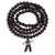 Premium black sandalwood mala necklace