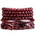 Necklace mala in red sandalwood