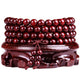 Artisan d'Asie Colliers Malas M (65 cm) Collier mala en bois de santal rouge