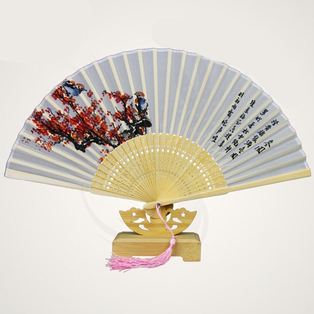 Chinese fan in pure silk