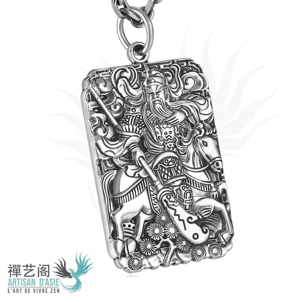 Guanyu War God pendant in Silver 990/1000