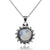 Sun pendant in Moonstone and Silver S925