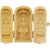 Three wooden boxes -- Amitabha and Bodhisattva -- Design