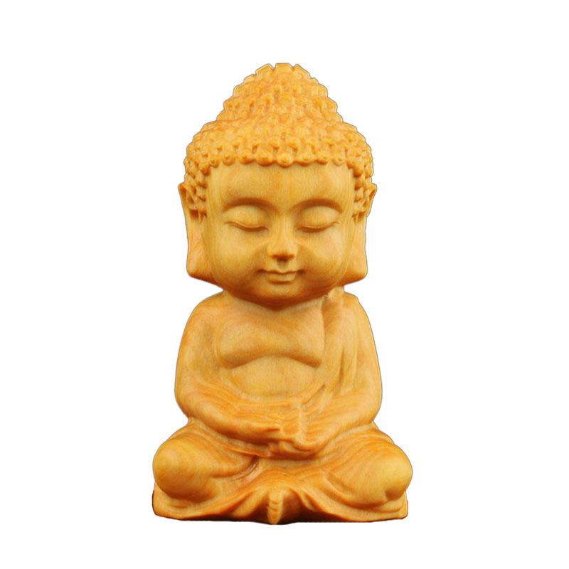 Buddha Amitabha statue in boxwood