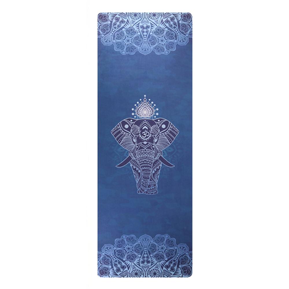 Artisan d'Asie Tapis de Yoga & Méditation Bleu - Cercle Om Tapis de yoga et méditation