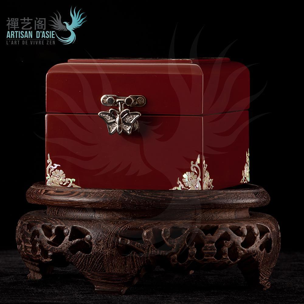 Boîte à bijoux chinoise en nacre - Artisan d'Asie