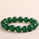 Bracelet mala en pierre d'agate verte Bracelets Malas Artisan d'Asie