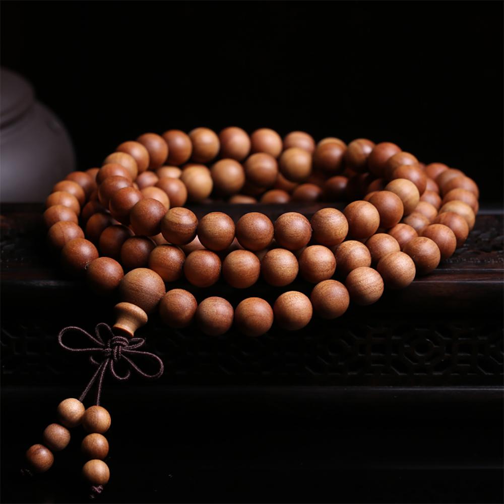 Premium red sandalwood mala bracelet