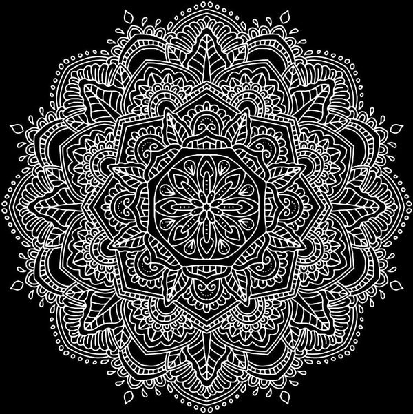 Mandala à colorier - Artisan d'Asie